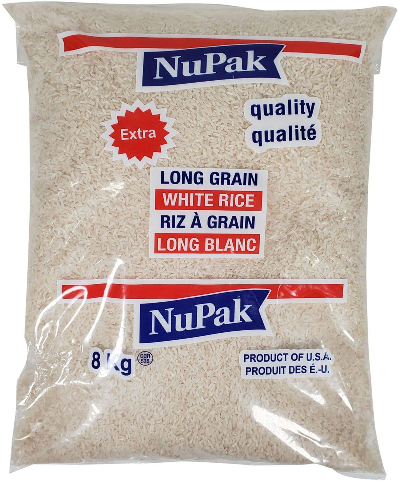 NuPak - Riz blanc à grains longs, 20 kg