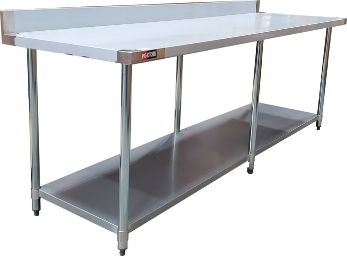 Pro-Kitchen - WorkTable SS w/ Backsplash - 30