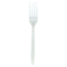 Value+ - Medium Heavy - Plastic Fork - White - Retail Pack - RP1101