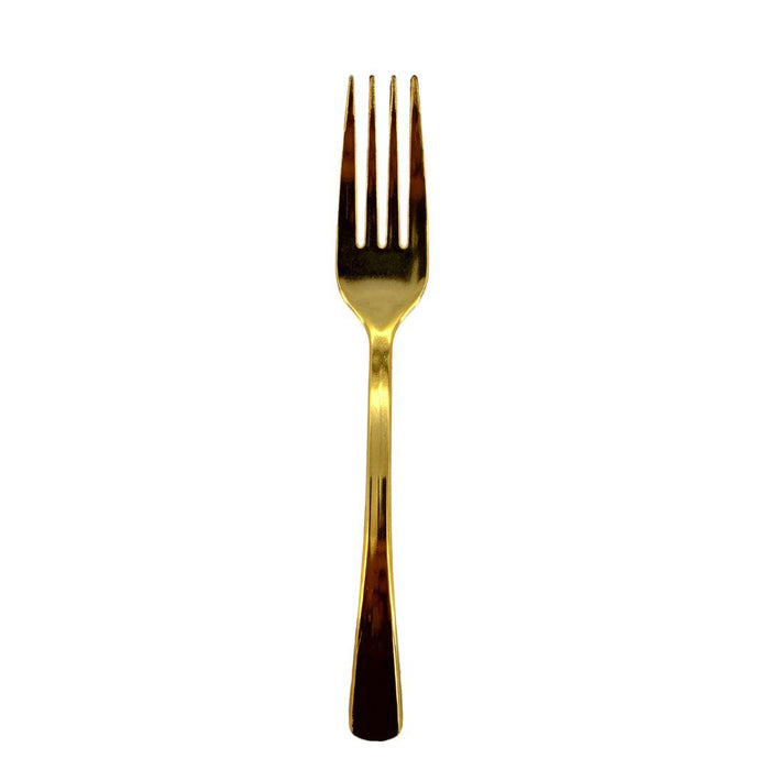 Plastic Fork - Gold - 18.9cm - SF66