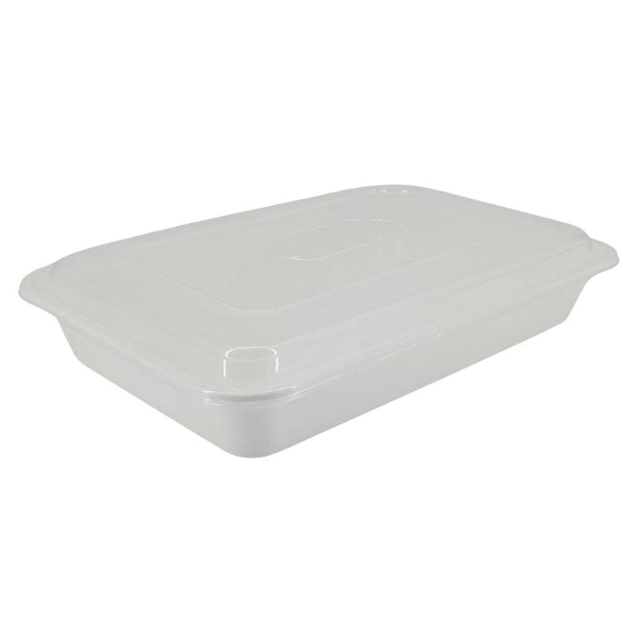 Value+ - 58oz Plastic Container Sets Rectangular - White