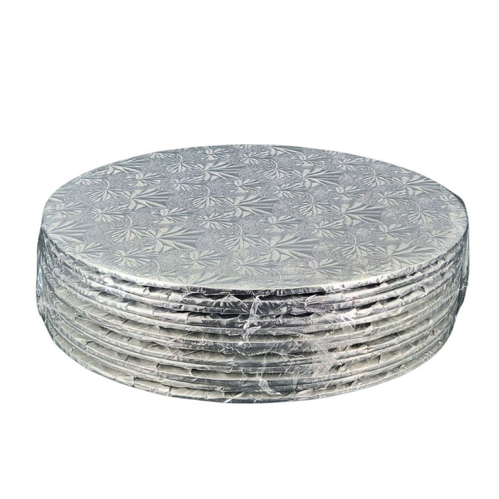 Enjay - Cake Board - Round - Silver - 12x1/4