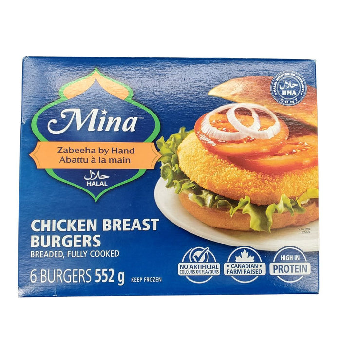 Mina - Breaded Chicken Burgers - Halal