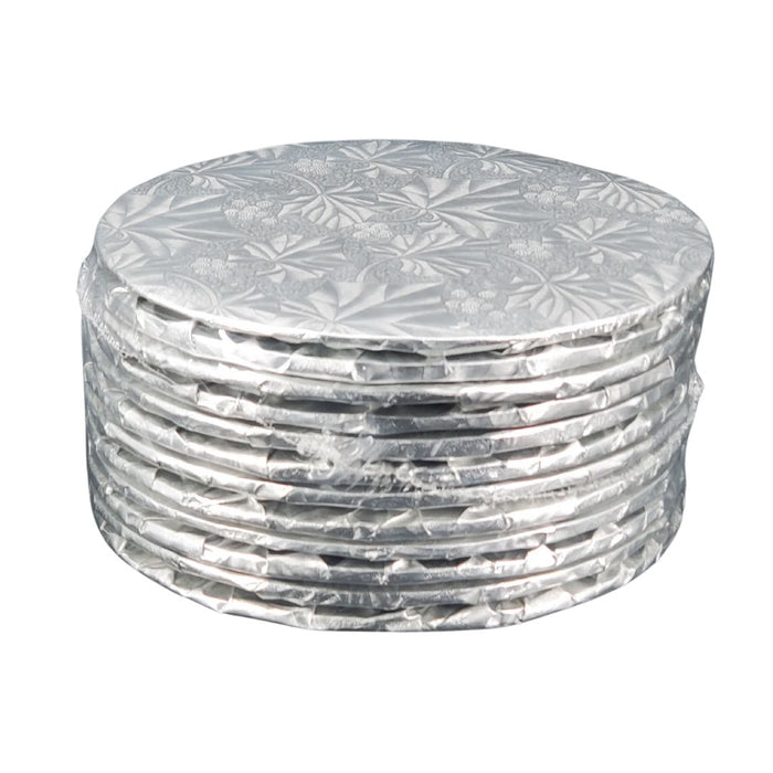 Enjay - Cake Board - Round - Silver - 6x1/4