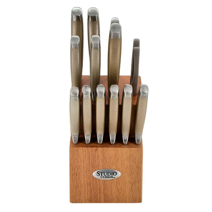 CLR - Studio Cuisine - 14 Piece Knife Set with Holder - DISCONTINUED