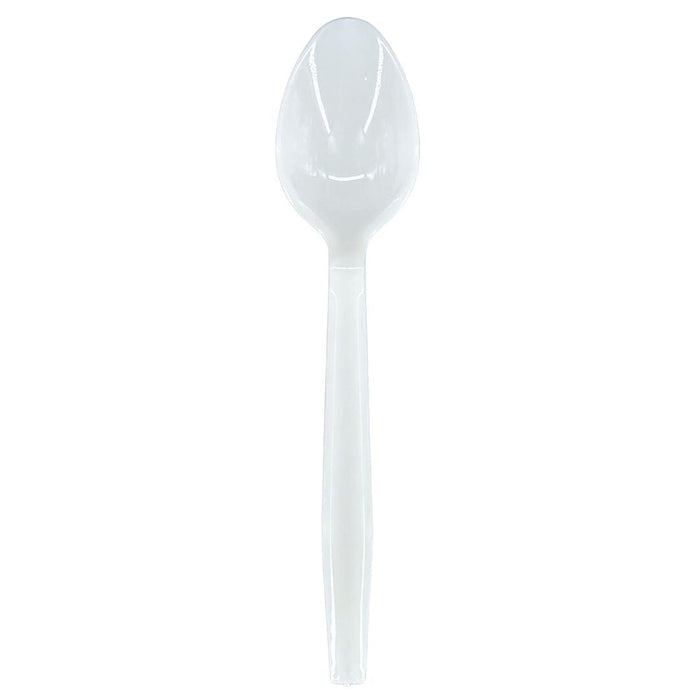 Value+ - Heavy - Plastic Tea Spoon - White - Retail Pack - RP2103