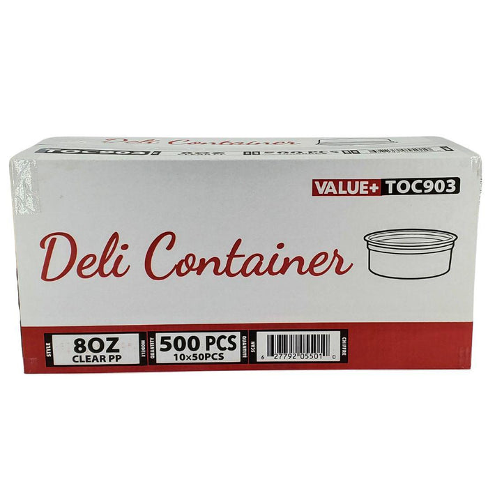 Value+ - 8oz Clear PP Deli Container