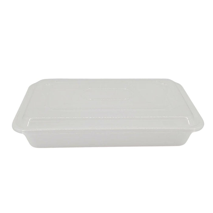 Value+ - 58oz Plastic Container Sets Rectangular - White