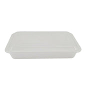 Value+ - 58oz Plastic Container Sets Rectangular - White