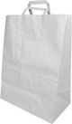 CLR - Eco-Craze - White Paper Flat Handle Bag - 13x7x17