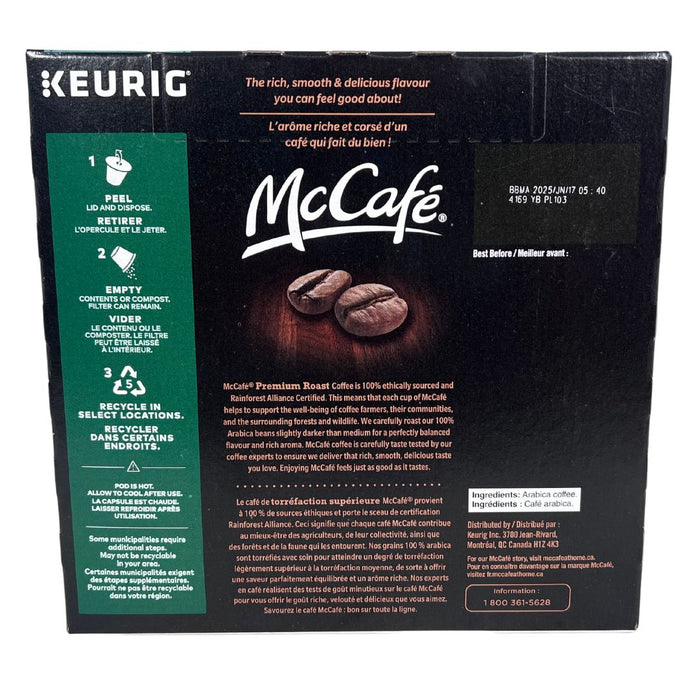 McCafe - Premium Medium Dark Roast K-Cup for Keurig