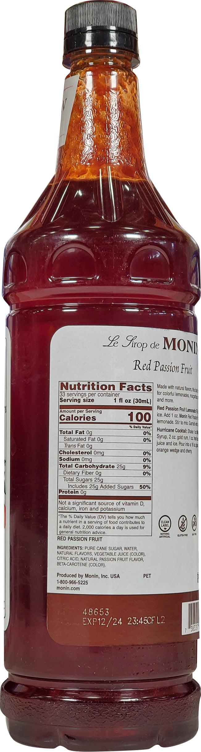 Monin - Red Passion Syrup