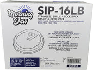 Morning Dew - Sip Lids W/Lock Back Cover For CP16-CP24 Clear Pet Cup - 98mm - SIP-16LB