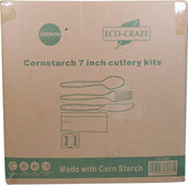 SO - Eco-Craze - Corn Starch Cutlery Kit - 6 piece - F/N/S/S/P