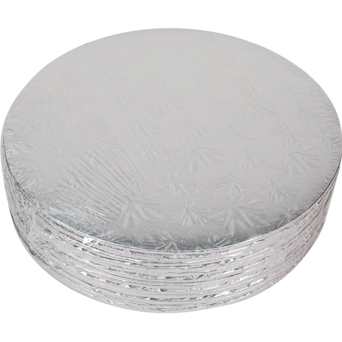 Enjay - Cake Board - Round - Silver - 8x1/4