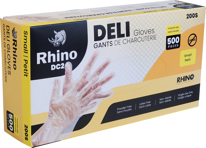 Rhino - DC2 - Clear Deli Gloves - Small - 200S