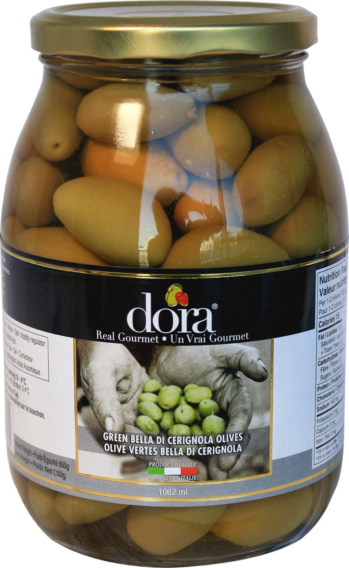 CLR - Dora - Green Bella Di Cerignola Olives 1062 Ml