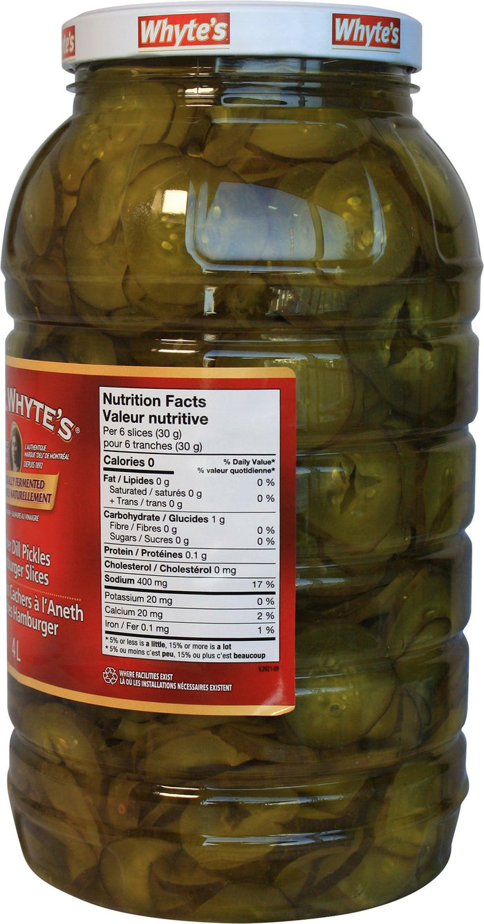 Mrs. Whytes - Dill Pickles - Hamburger Slices