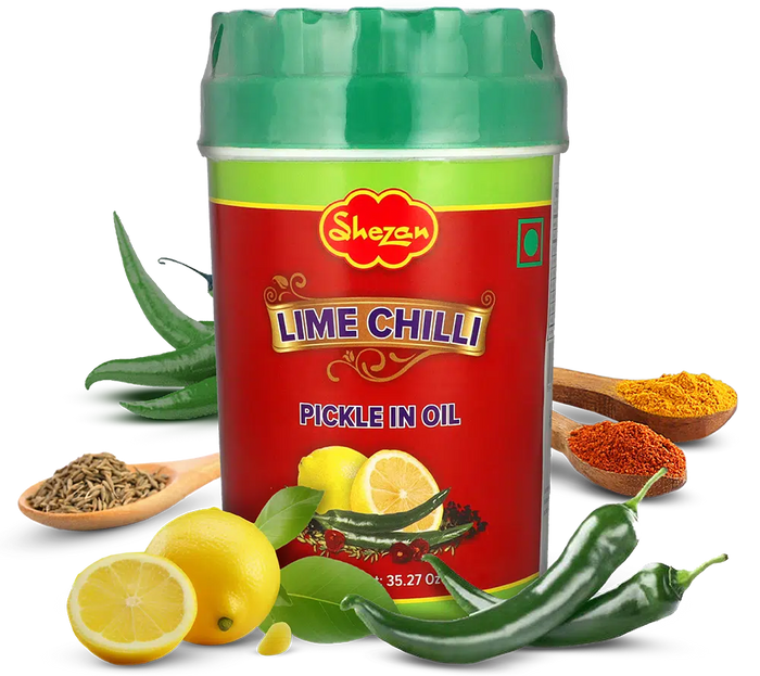 Shezan - Lime & Chilli Pickle in Oil - 1kg