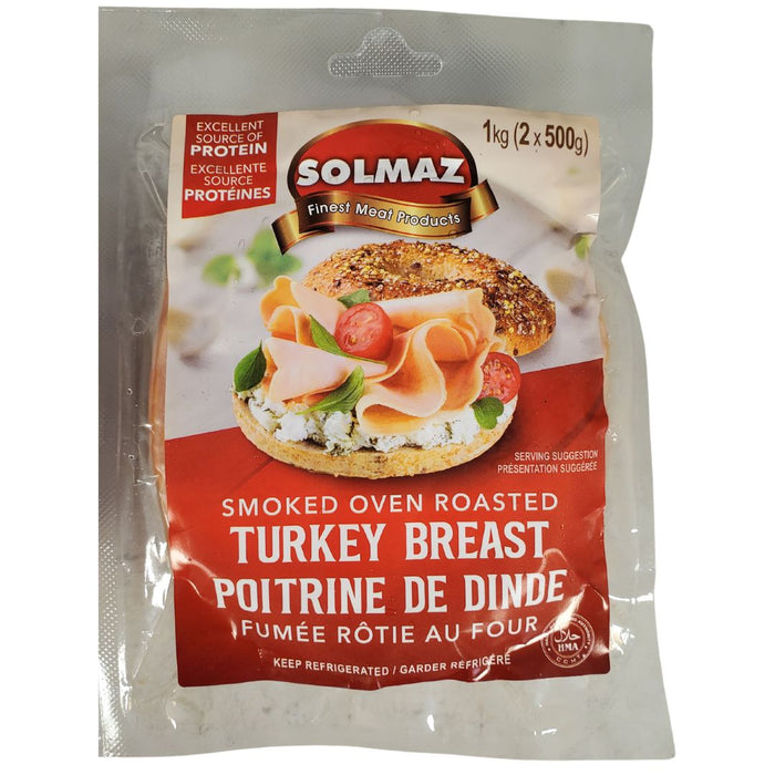 Solmaz - Smoked Oven Roasted Turkey Breast Slices - 2 x 500 g - HALAL