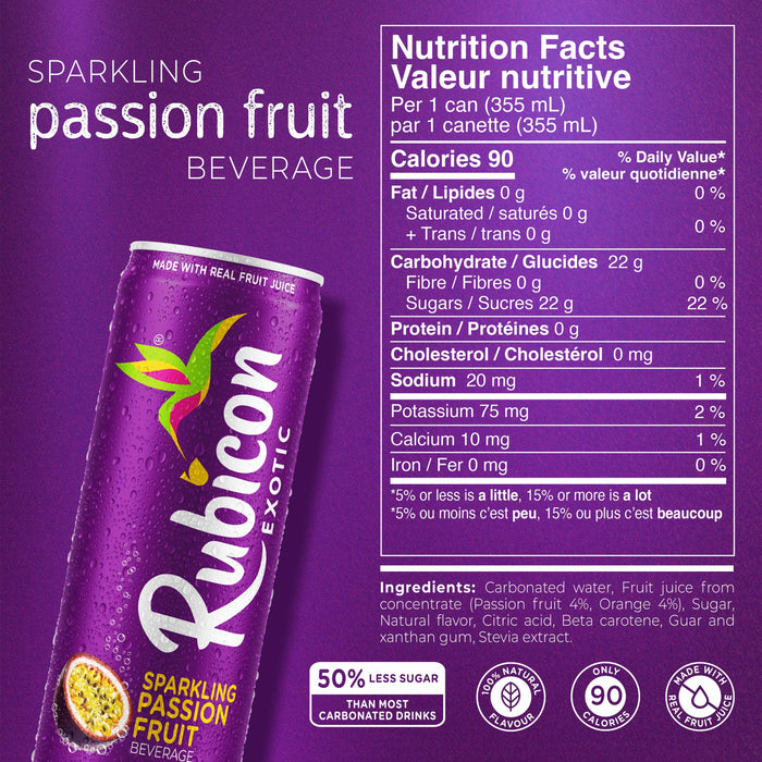 Rubicon - Sparkling Cans - Passion Fruit