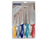 Tramontina - 6 PC Knife/Cutting Board Set - Colors