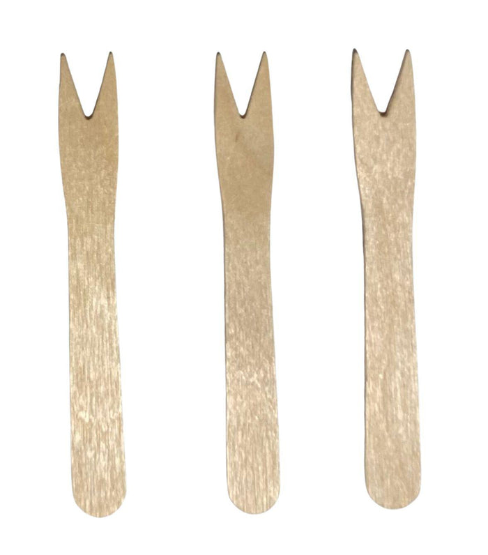 Wooden Fruit/Chip Fork - 85mm