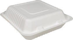 CLR - Arrow/PPP/Eco-Craze - Bagasse Clamshell Container - 9x9x3