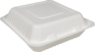 Basic Nature 12 oz Round Clear PLA Plastic to Go Bowl - Compostable - 6 inch x 6 inch x 1 1/2 inch - 500 Count Box