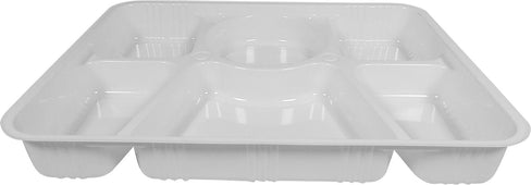 CLX225A-CL, Clear 6 x 6 Hinged Square Container