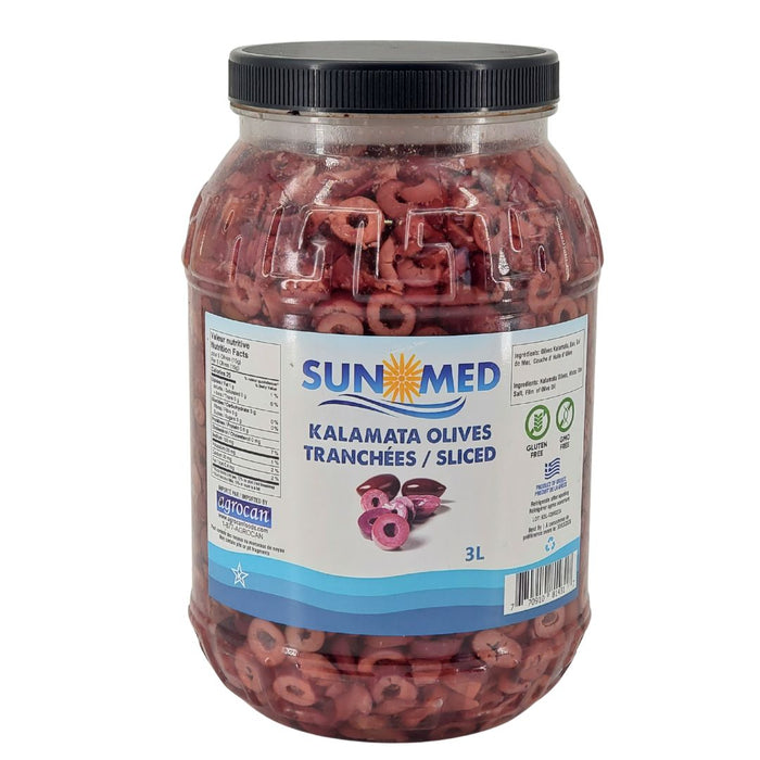 Sun Med - Kalamata Olives - Sliced