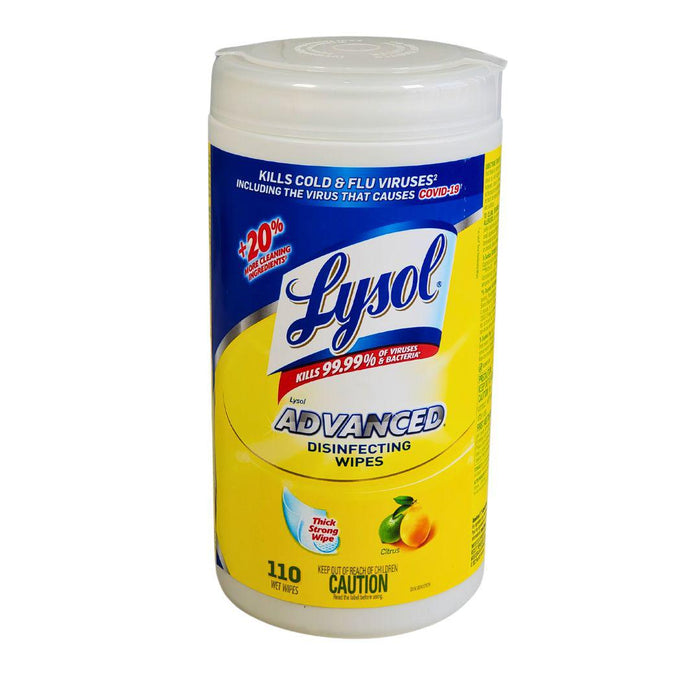 Lysol advanced deals cleaning disinfecting wipes