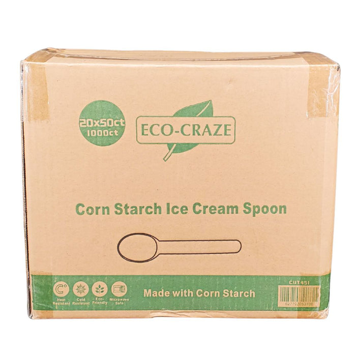 Eco-Craze - Corn Starch Ice Cream Spoon