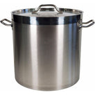 60x70cm (189L) Commercial SS Stock Pot with Handles & Lid