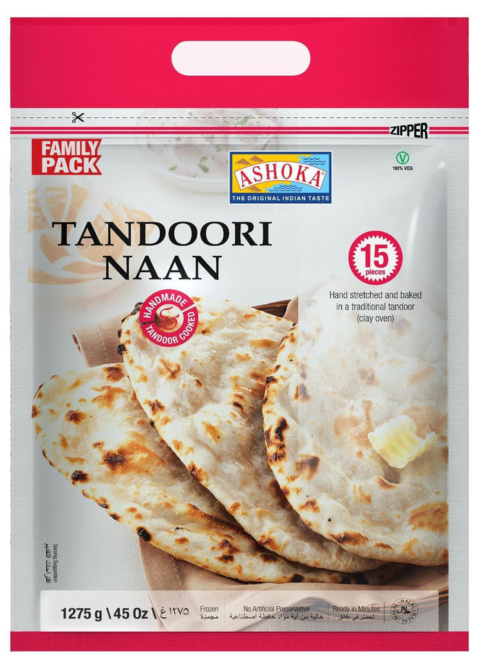 Ashoka - Tandoori Naan - Family Pack - 15 CT