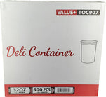 Value+ - 32oz Clear PP Deli Container