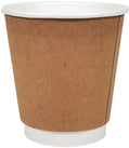 Morning Dew - 10 oz Squat Hot Paper Cup - Double Wall - White - D-H10SW