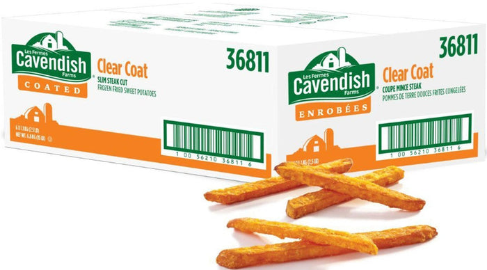 Cavendish Farms 4.5 lb. Clear Coat 3/8 Straight Cut French Fries - 6/Case