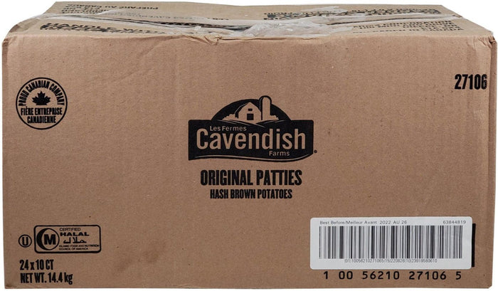 Cavendish Farms Hashbrown Potato Patties 20ct