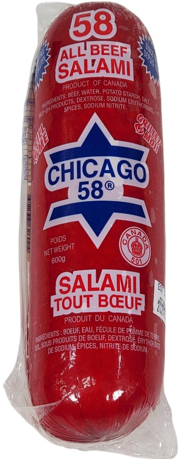 Chicago 58 - All Beef Salami - Gluten Free