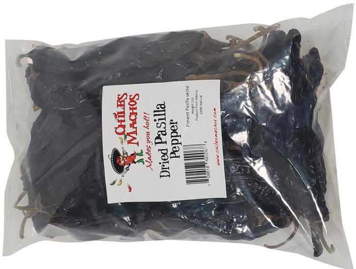 Chiles Machos - Dried Pasilla Chilli Pepper Whole - 1 lb