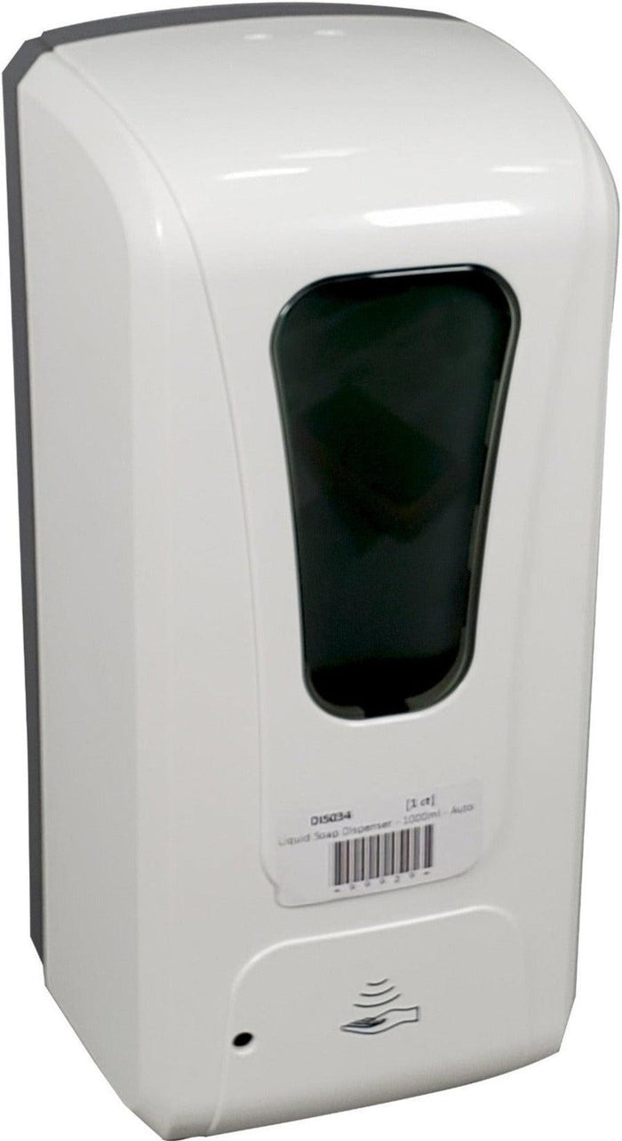 Liquid Soap Dispenser - 1000ml - Automatic Sensor - White - SB/B2 - Req. 4 'C' Battery