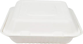 Eco-Craze - 9X9 Bagasse Clamshell Container