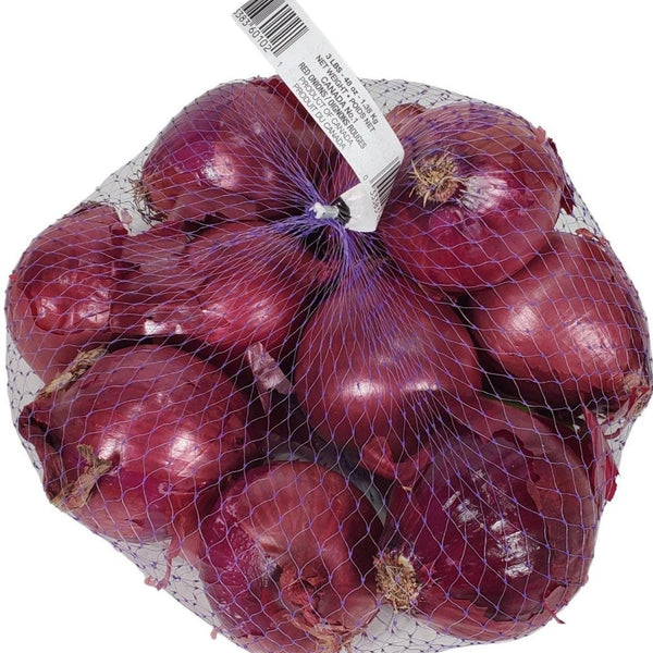 Fresh Red Onions, 3 lb Bag 