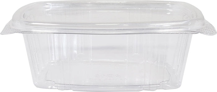 Genpak AD06 6 Oz. Clear Hinged Deli Container, 400/Case - Win Depot