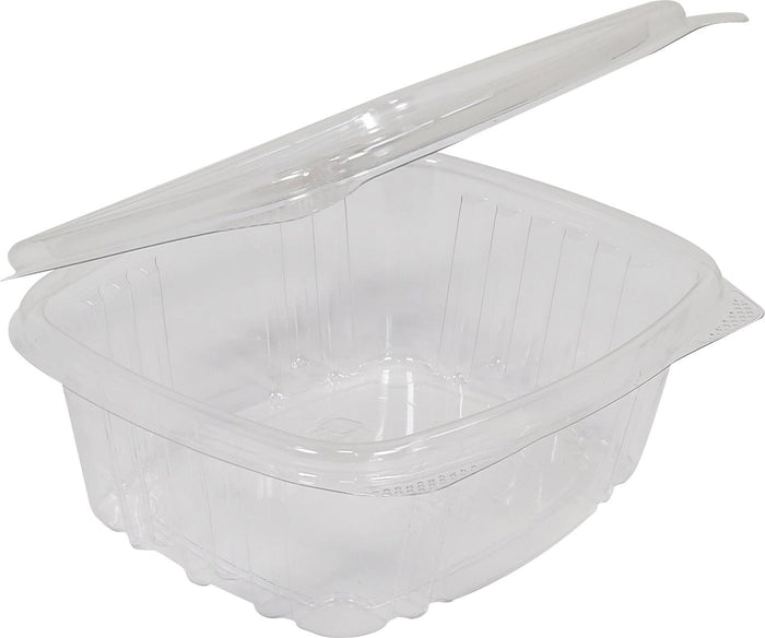 Genpak® AD06 Regular Hinged Lid, Clear Deli Container, 4.25 X 3.63 X  1.88 - 6 oz. (