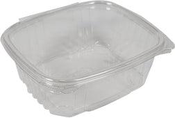 Genpak AD12 12 Oz. Clear Hinged Deli Container, 200/Case - Win Depot