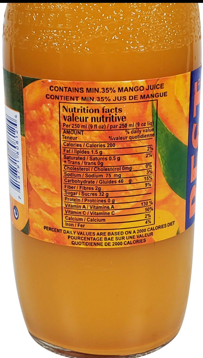 WELLMADE MANGO JUICE GLASS BOTTLE 1LITER