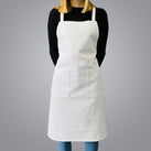 Kesgi - Apron - Full Body - White - 3 Pockets - AP001WH