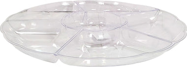 Plastic Tray - Round - 6 Compartment - LK-B